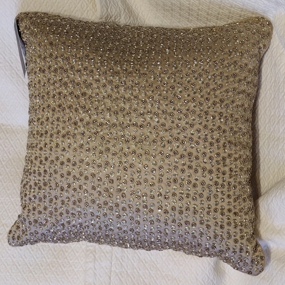 Hudson Park Collection Speckle Ombré Beaded Square Decorative Pillow - Picture 2 of 7